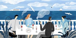 Katerina Gorelik’s textural illustrations mix the everyday with the dramatic