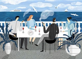 Katerina Gorelik’s textural illustrations mix the everyday with the dramatic