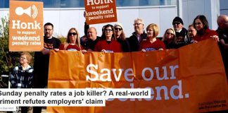 Are Sunday penalty rates a job killer? A real-world experiment refutes employers’ claim