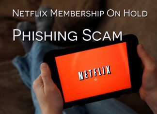 Netflix phishing scam