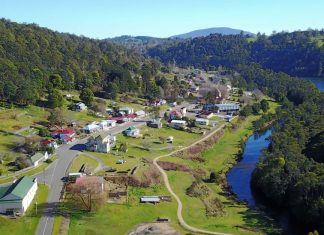 One town thrives and another withers