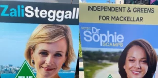 Australian Electoral Commission investigating fake signs suggesting independents are Greens