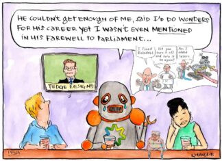 An unfinished political obituary for Stuart Robert, a flat circle