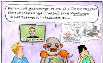 An unfinished political obituary for Stuart Robert, a flat circle
