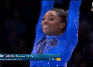 Simone Biles Antwerp Gold